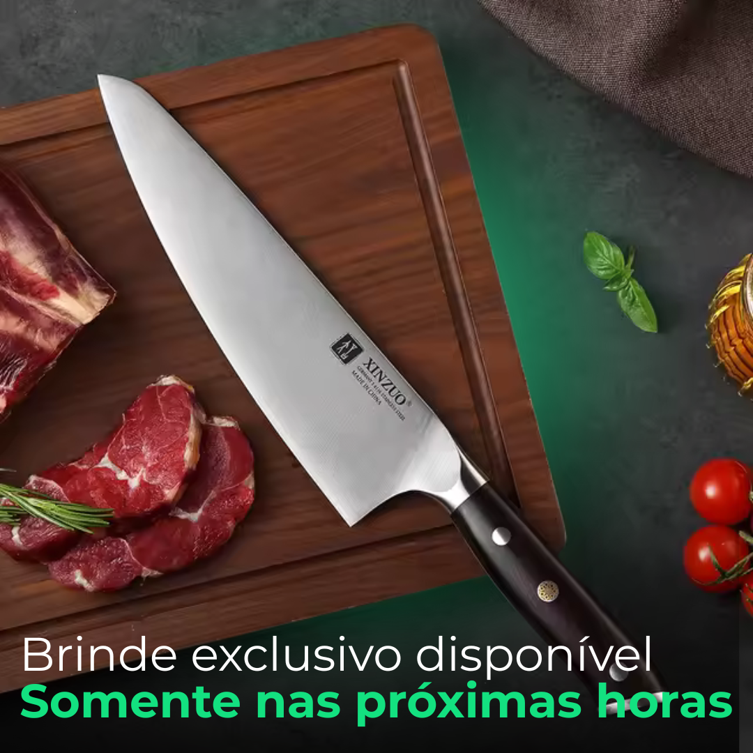 Tábua de Corte Multifuncional em Bambu 5 em 1 (5 BRINDES COMPRANDO HOJE!)