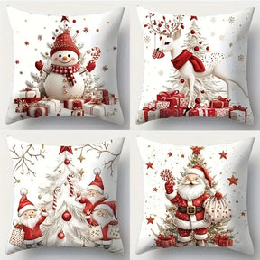 Kit Capas de Almofadas de Natal Sofisticada