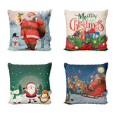 Kit Capas de Almofadas de Natal Para Decoração de Sofá