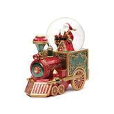 Papai Noel no Trem Globo de Neve de Natal